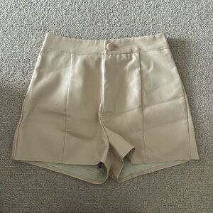 Misguided Faux Leather Shorts